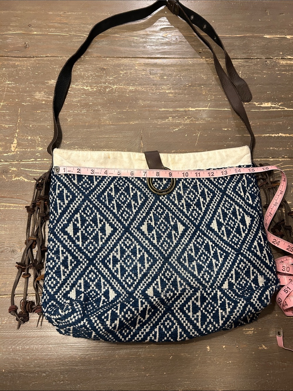 JADEtribe Canvas & Leather trim bag.